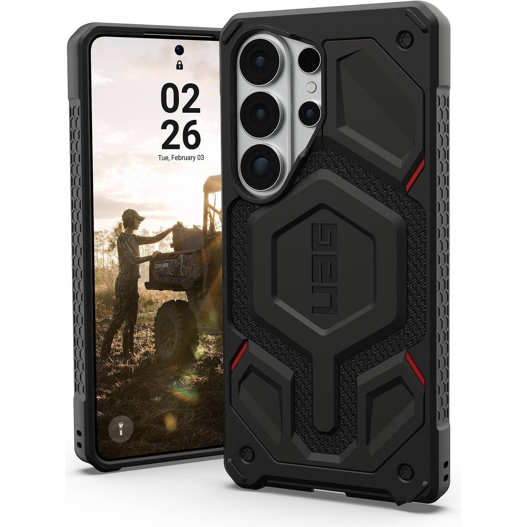 UAG - Monarch Pro MagSafe - Samsung Galaxy S26 Ultra - Kevlar Black (Samsung Galaxy S26 Ultra), Cover smartphone, Nero