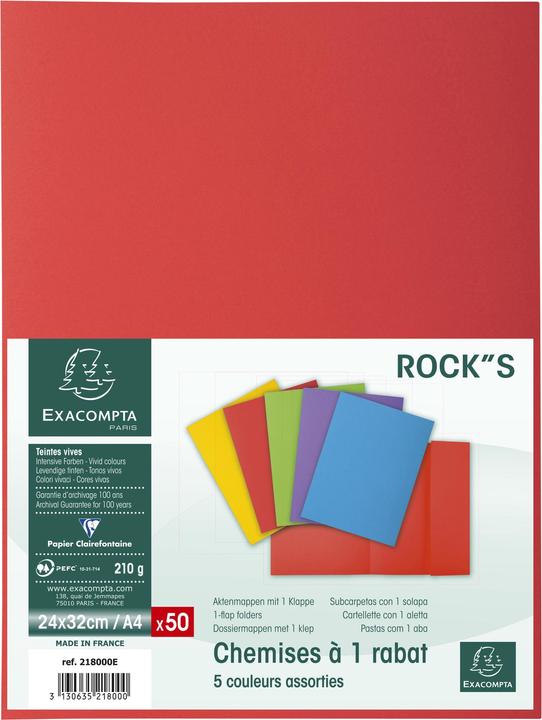 Image du produit Exacompta Fardes de classement - Couvertures de dossiers (A4, 50 x)