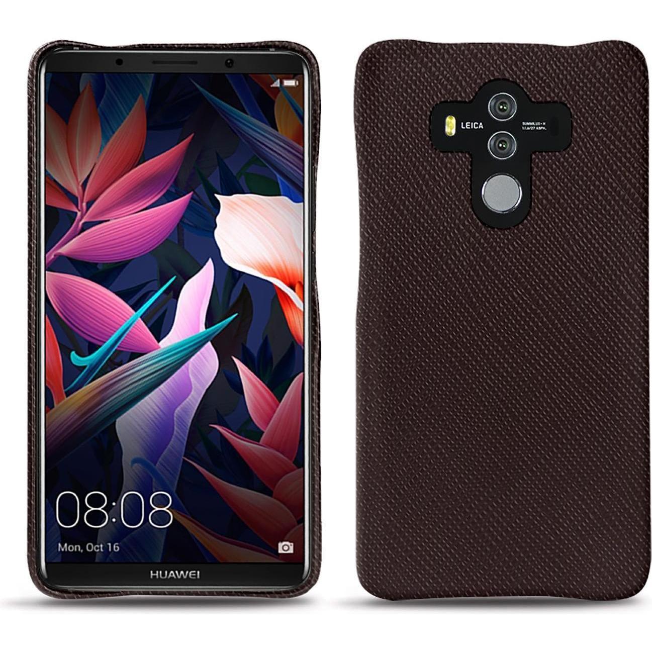 Noreve Lederschutzhülle (Huawei Mate 10 Pro), Smartphone Hülle, Braun