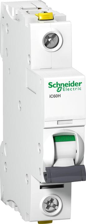 Actual product image Schneider Electric Acti9 iC60H MCB 1 Pole 16A Curve C