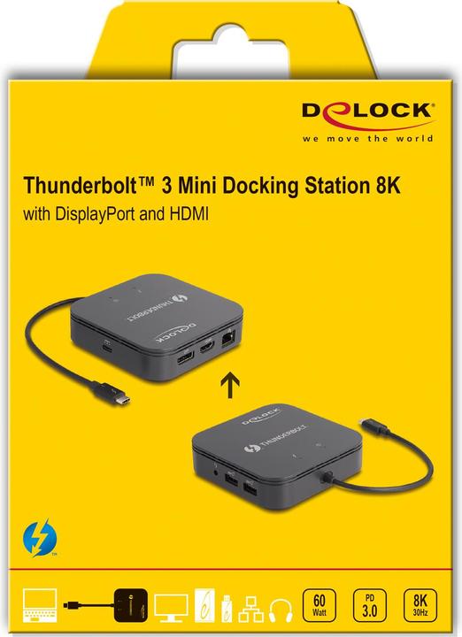 Produktbild Delock Thunderbolt™ 3 Mini Dockingstation 8K (Thunderbolt)