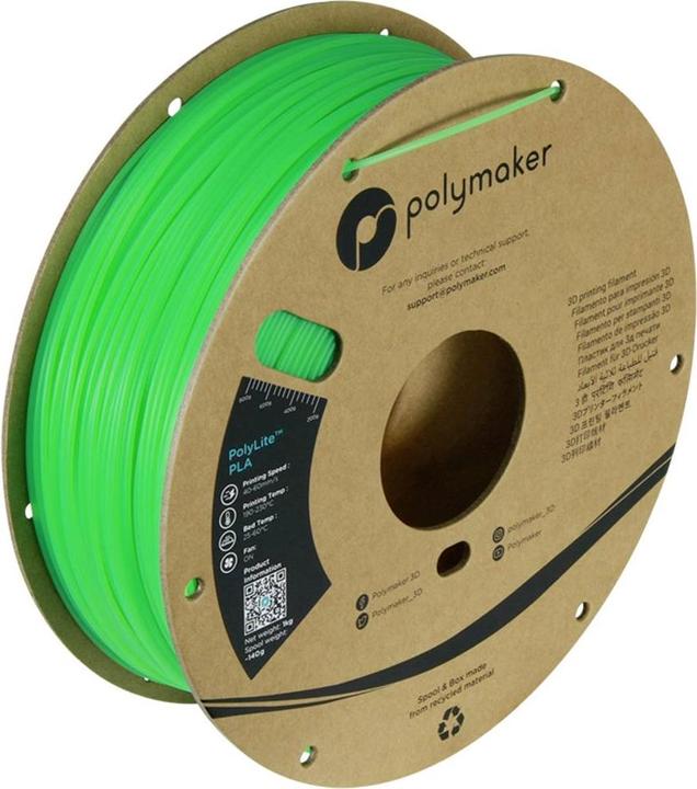 Produktbild Polymaker PolyLite PLA (1.75, 1 kg) (PLA, 1.75 mm, 1000 g, Grün)