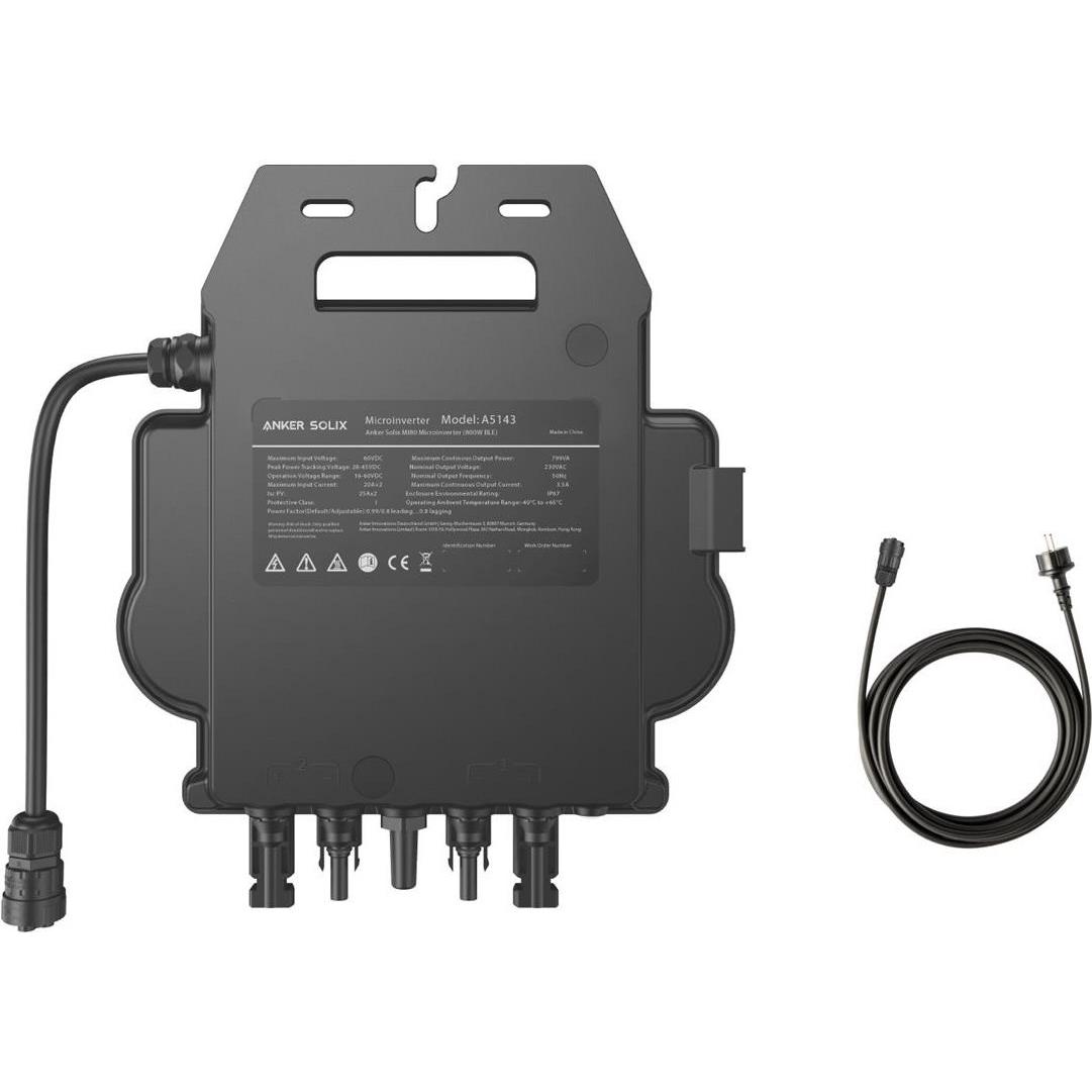 Anker, Spannungswandler, MI BLE Microinverter + Panel Extension Cable, Schuko Connection Cable