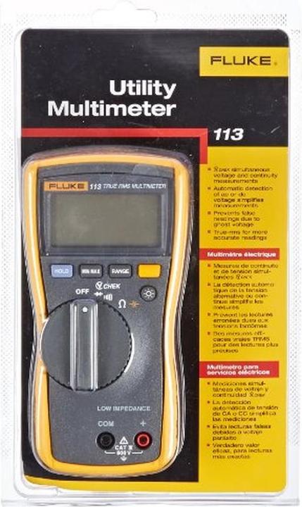 Actual product image Fluke Hand-held multimeter (CAT III 600V)