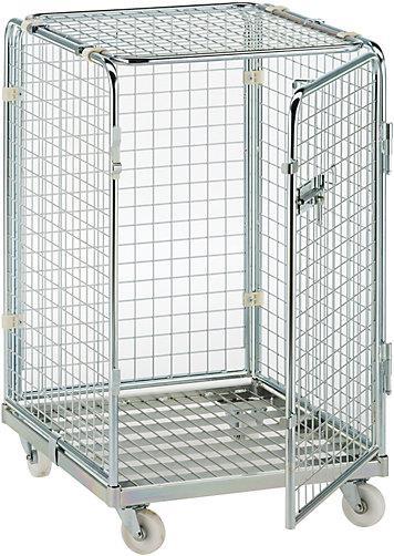 Actual product image kaiserkraft Anti-theft container with steel rolling plate (500 kg)