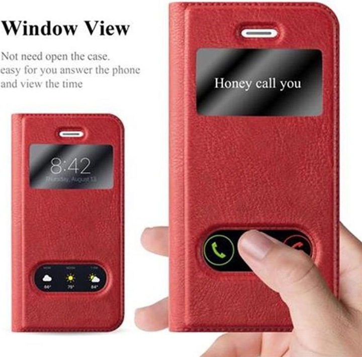 Produktbild Cadorabo Book mit View Doppelfenster Cover (Apple iPhone 5)
