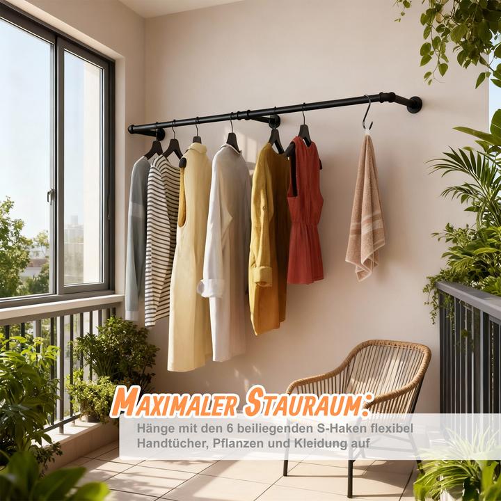 Actual product image Relaxdays Wand-Kleiderstange