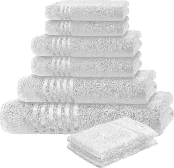 Casativo Set de serviettes 8 pièces (100 x 150 cm, 30 x 50 cm, 50 x 100 cm, 70 x 140 cm)