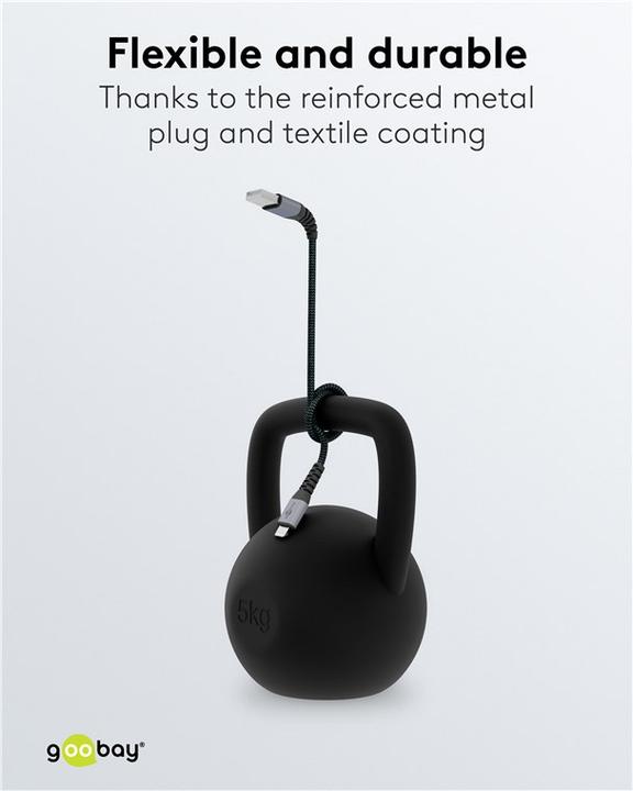 Actual product image Goobay USB A – Lightning (0.50 m, USB 2.0, 12 W)