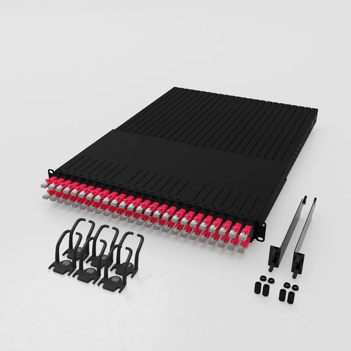 Productafbeelding PATCHBOX één / 30RU / Cat 6A, UTP, 1,8 m, rood (U/UTP, CAT6a, 1.80 m)