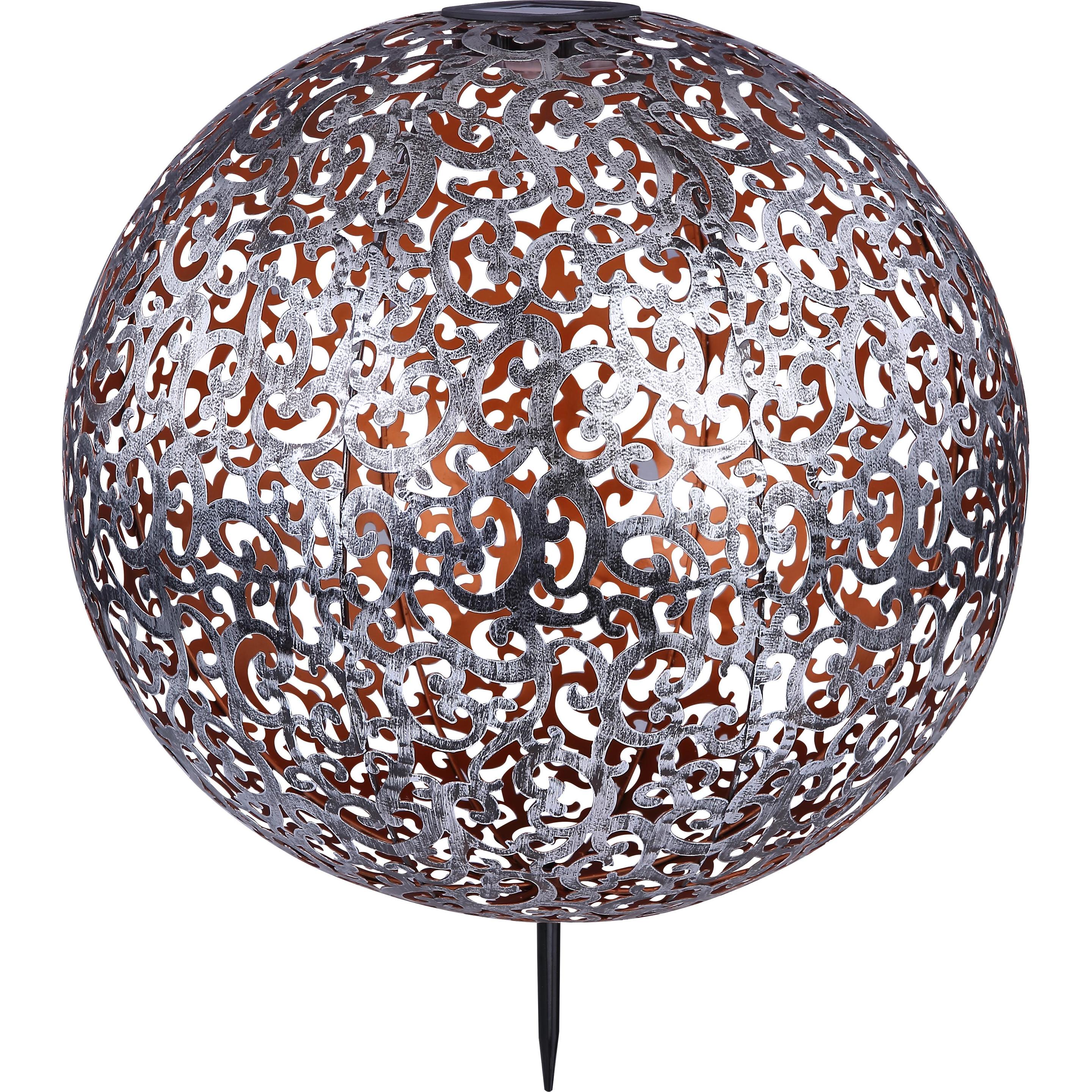 Thumbnail - Globo, Gartenbeleuchtung, Solarleuchte Metall Silberfarben, 1xled (IP44)