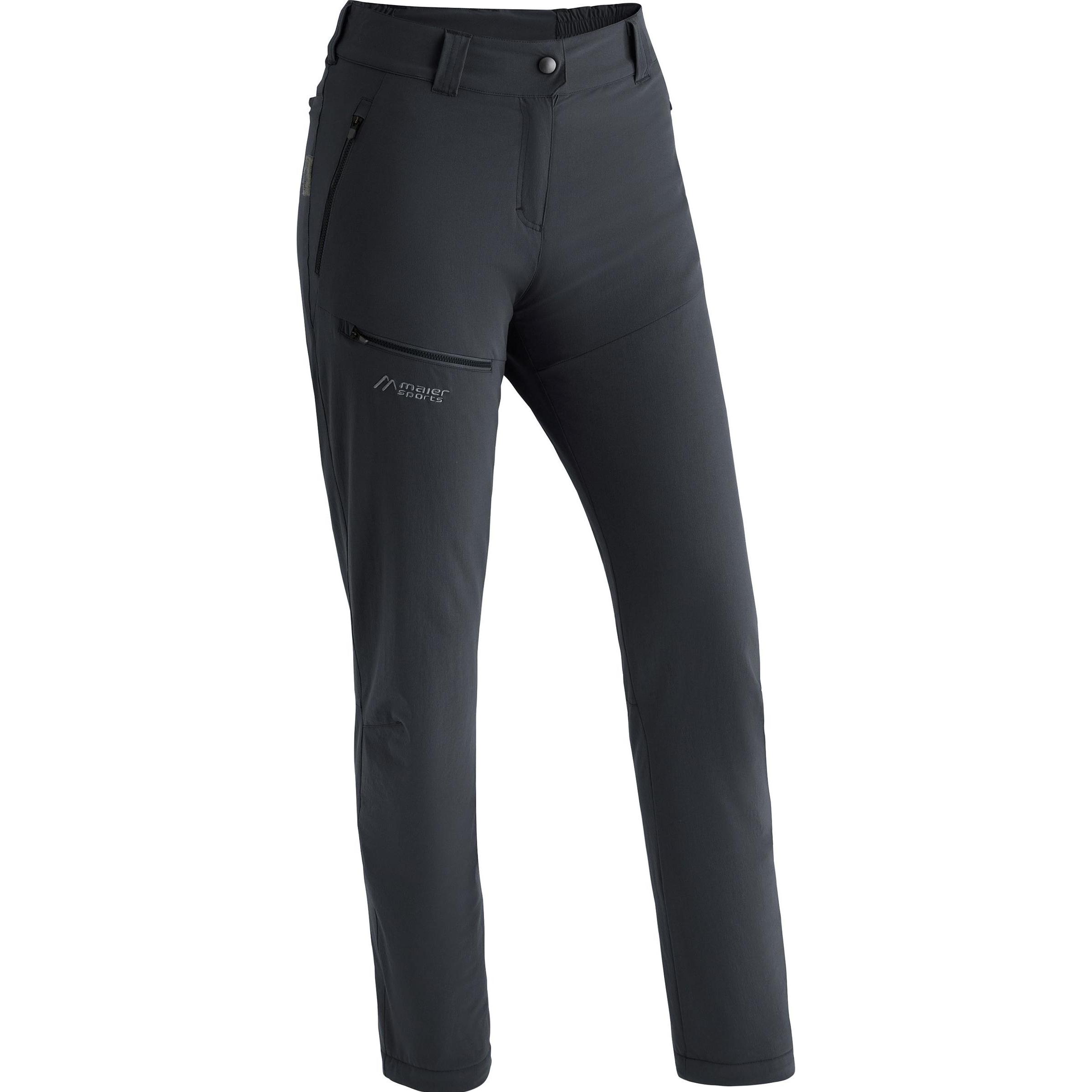 Maier Sports, Damen, Outdoorhose, Women's Lulaka Wool (M, L), Schwarz, M, L