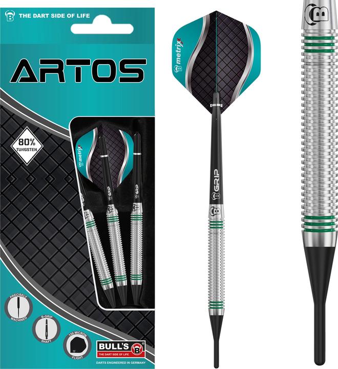 Bull's Artos AR1 Softdart, menta 80% tungsteno (20 g)