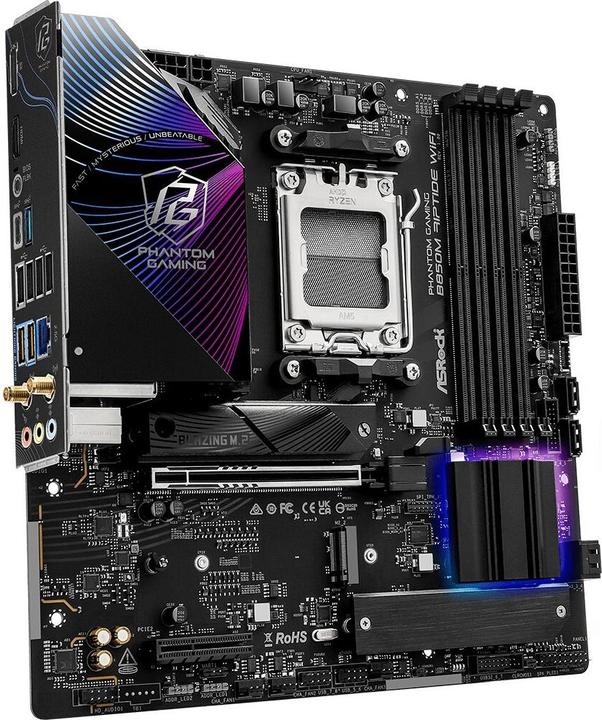 Actual product image AsRock B850M Riptide WiFi (AM5, AMD B850, mATX)