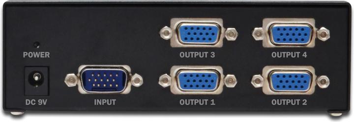Image du produit Digitus DC-42110 Splitter VGA, 4 ports, 2048x1536 pixels