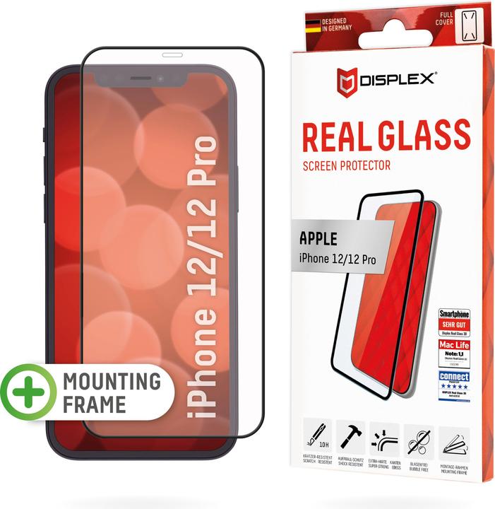 Produktbild Displex Real Glass, Full Cover Panzerglas (1 Stk., Apple iPhone 12, Apple iPhone 12 Pro)