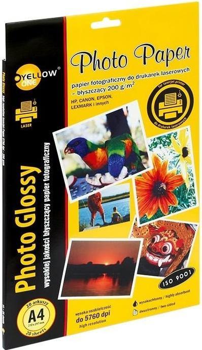 Immagine prodotto Yellow One Carta fotografica per stampante A4 (350130) (200 g/m², A4, 20 pz.)