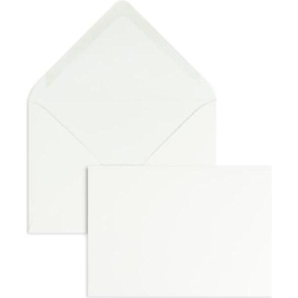 Blanke, Briefumschlag, Briefumschläge 120x180mm 120g/qm gummiert VE=100 Stück naturweiss (100 x)