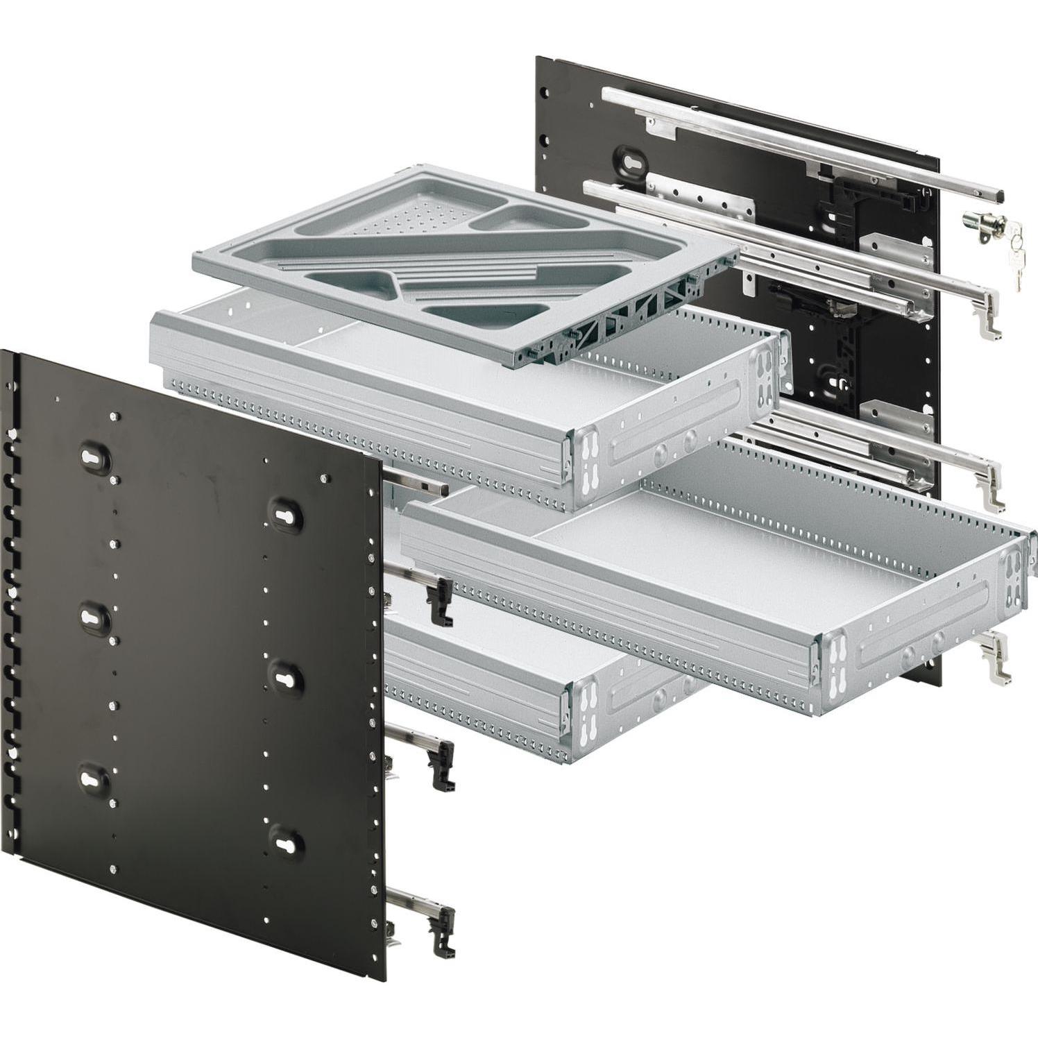Hettich, Schreibtisch Accessoire, Schnellmontage-Set