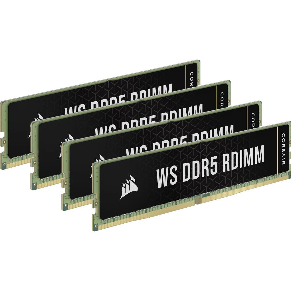 Corsair DDR5, 5600MT/s 64GB 4x16GB RDIMM, Hynix Die, Single Rank, 40-40-40-77. Intel XMP 3.0, WS DDR5 RDIMM (4 x 16GB, 5...