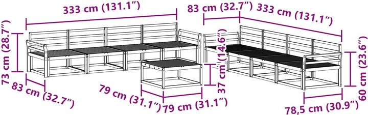 Produktbild vidaXL Outdoor-Sofagarnitur