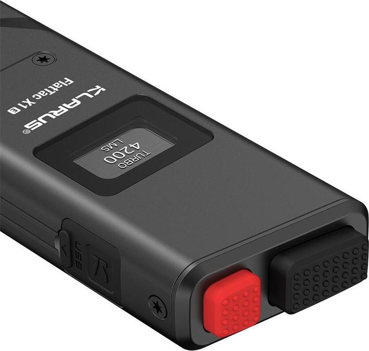 Actual product image Klarus FlatTac X1-E, 4200 Lumen (inkl. Akku) (14.75 cm, 4200 lm)