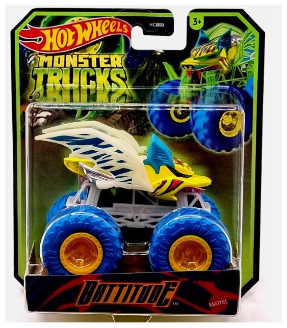 Actual product image Mattel HOT WHEELS Monster Trucks Glow in the Dark GOTTA GO Vehicle