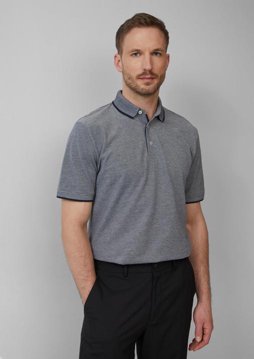 Produktbild S.Oliver Polo-Shirt Poloshirt aus meliertem Baumwollpiqué (XL)