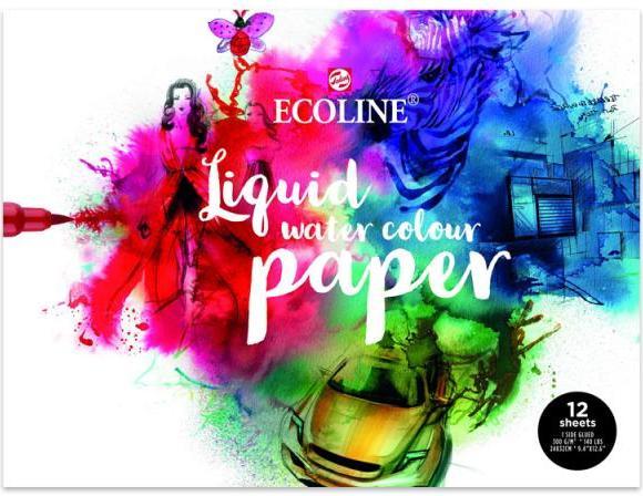 Image du produit Talens Papier Ecoline Mix (24 x 32 cm, Règle spéciale)