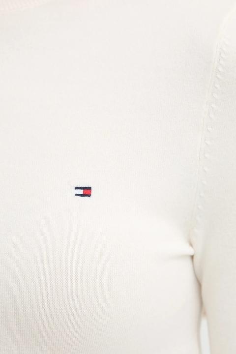 Produktbild Tommy Hilfiger Damen Langarm Jersey Feiner Stehkragen (L)