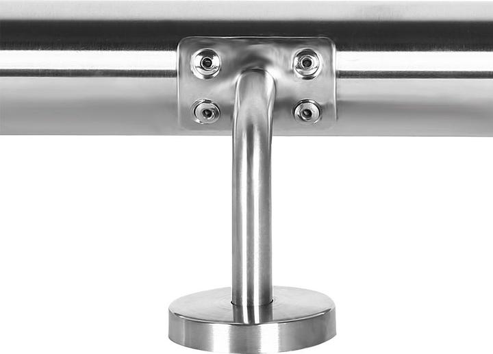 Produktbild Wiltec Handlaufset Wandhalter Handlauf 100cm Halter Treppe Haltegriff Edelstahl V2A (Edelstahl)