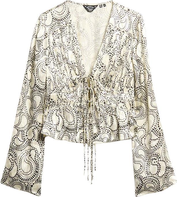 Immagine prodotto Superdry Blusa plissettata a maniche anni '70 donna (L)