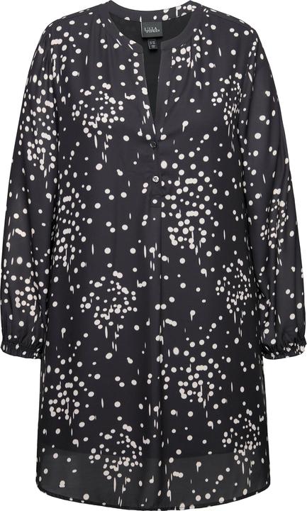 Actual product image Ulla Popken Polka Dot Long Sleeve Tunic Blouse (50, 52)