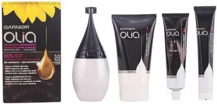 Image du produit Garnier OLIA Coloración Permanente #3,0 Castaño Oscuro 4 pz (#3,0 Castaño Oscuro)