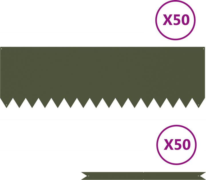 Image du produit vidaXL Gartenumrandung (100 cm)