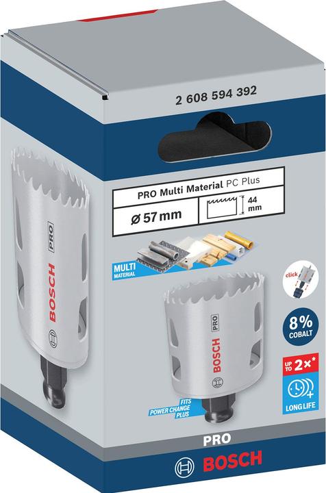 Produktbild Bosch Professional Zubehör PRO Multi Material PC Plus Lochsäge, 57 mm (57 mm)