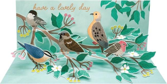 Image du produit Up with paper Carte Pop-Up Card motif oiseau
