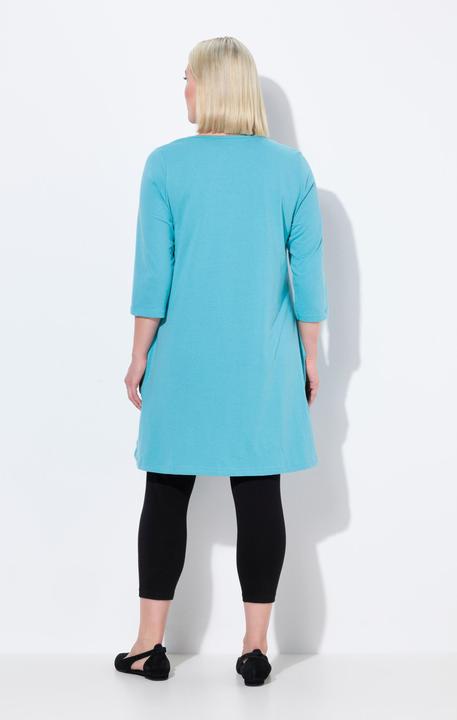 Produktbild Ulla Popken Longshirt, A-Linie, Carré-Ausschnitt, 3/4-Arm (62)
