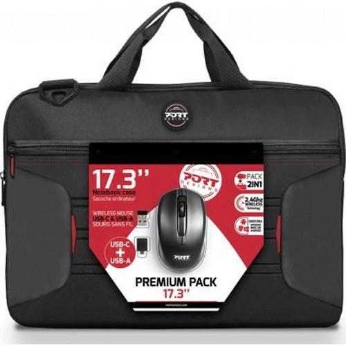 Thumbnail - Port Designs PREMIUM PACK Notebooktasche (17.3 Zoll) Cover (17.30", Universal), Notebooktasche, Schwarz