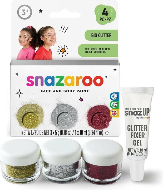 Produktbild Snazaroo Glitzer Set Fein, 3 Farben