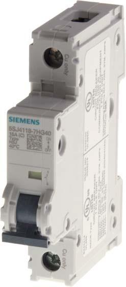 Produktbild Siemens SIEM 5SJ4120-7HG40 Leitungsschutzschalter 240V 15kA, 1pol.