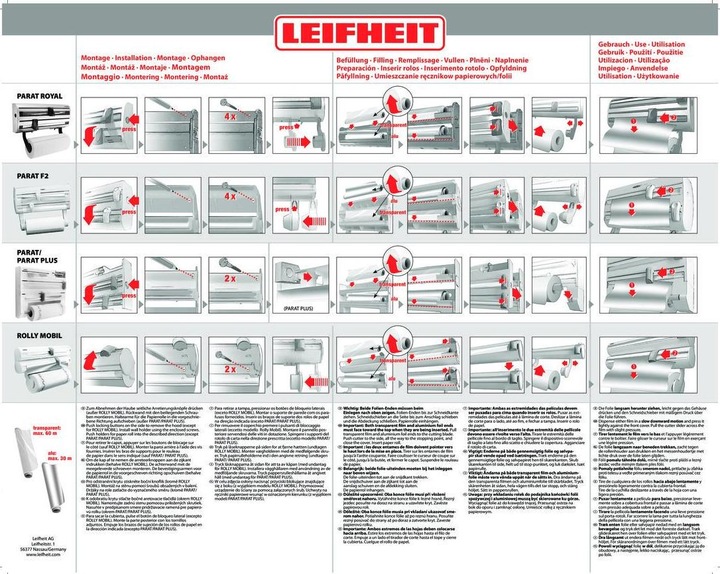 Actual product image Leifheit Roll holder