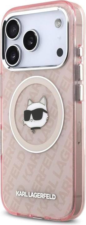Actual product image Karl Lagerfeld - IML MagSafe (KLHMP17LHMKBCHOP) - iPhone 17 Pro - Pink Choupette's Head (Apple iPhone 17 Pro)