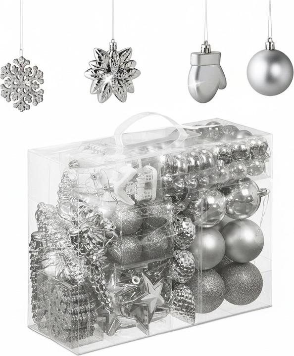 Produktbild Relaxdays Weihnachtskugeln-Set (100x)