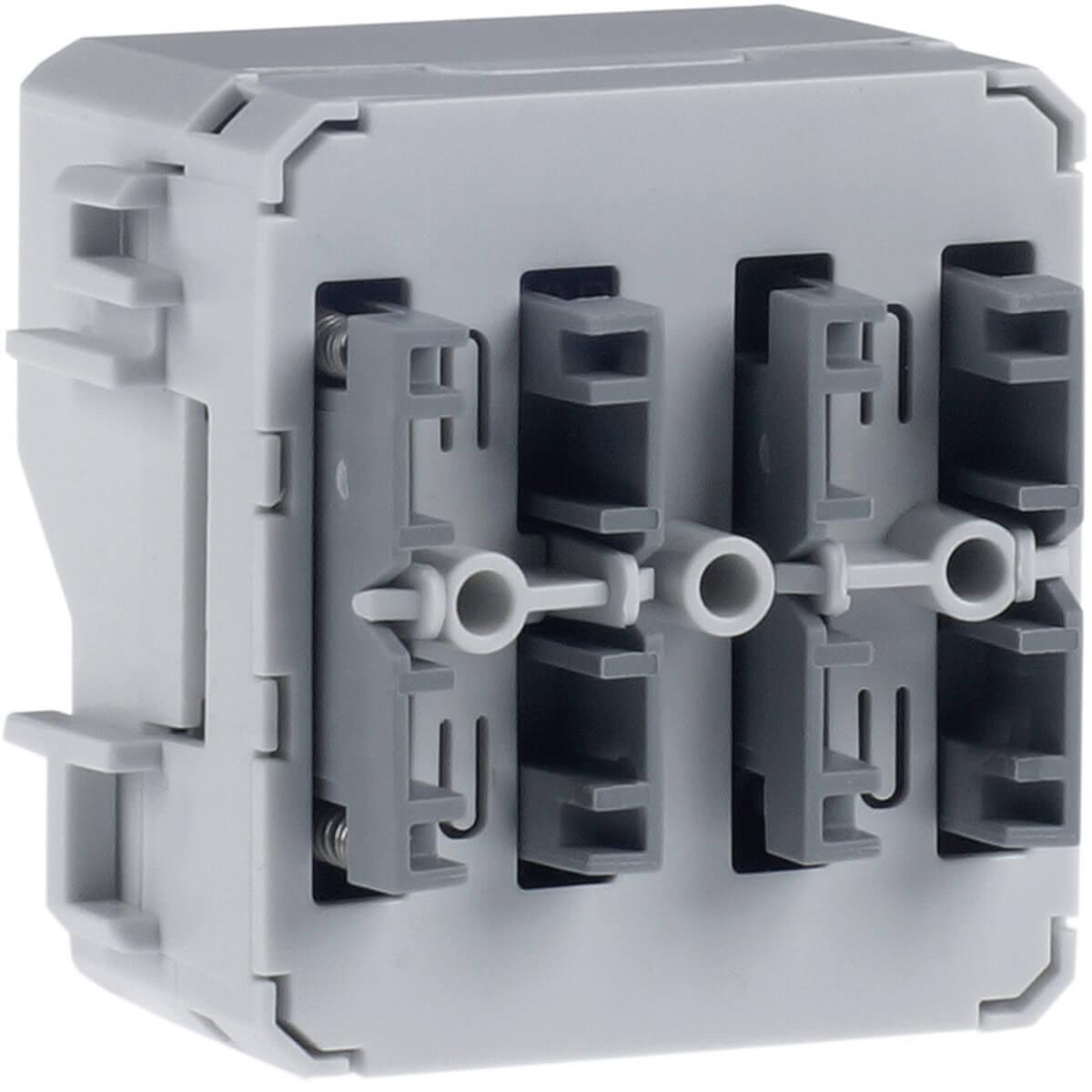 Berker Pulsante, Pulsante + Interruttore, Grigio
