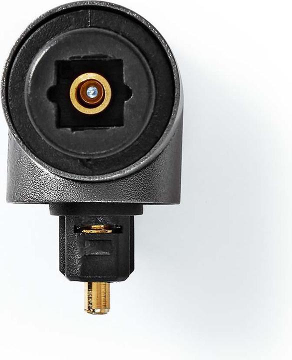 Immagine prodotto Nedis Adattatore TosLink TosLink femmina TosLink maschio angolato a 90° Alluminio Grigio canna di fucile (TOSLINK)