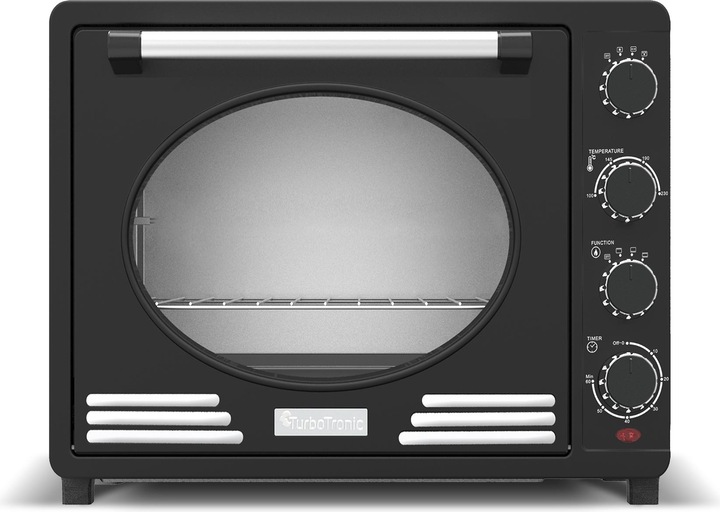 TurboTronic By Z-Line EV35R Retro Elektrische Oven - 35 liter - Zwart