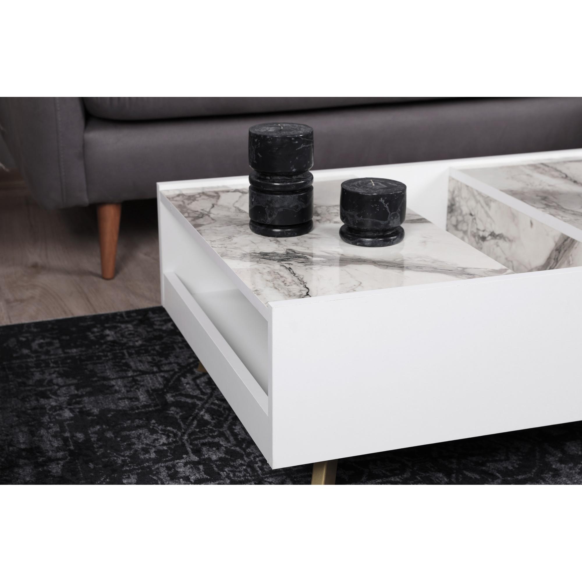 Hanah Home, Couchtisch + Beistelltisch, Coline (90 x 34 x 63 cm)