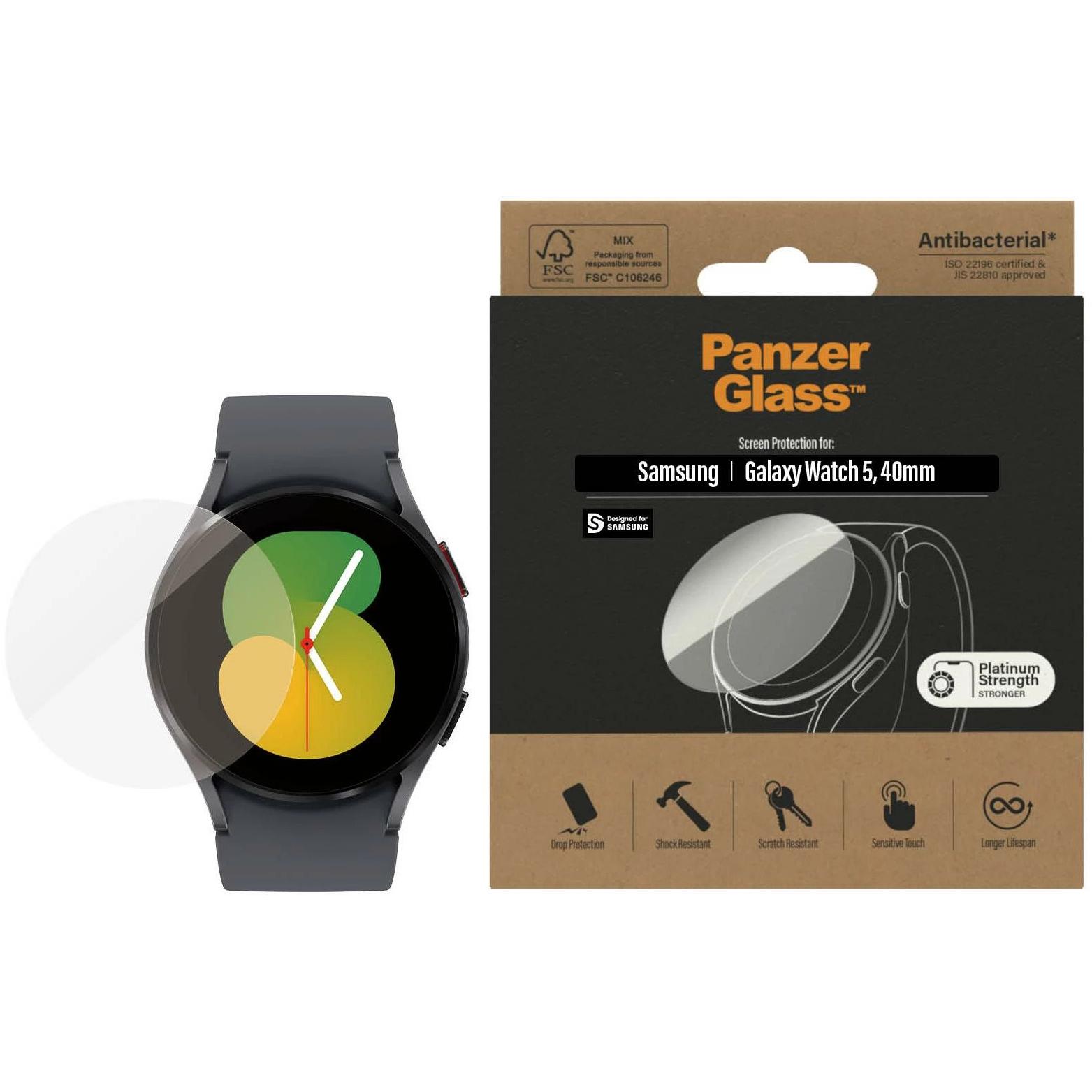 PanzerGlass Displayschutz, Smartwatch Schutzfolie, Transparent
