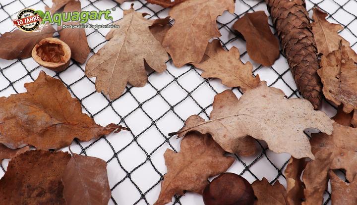 Produktbild Aquagart Teichnetz 36m x 16m schwarz Fischteichnetz Laubnetz Netz Vogelschutznetz robust